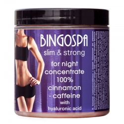 BINGOSPA Koncentrat cynamonowo kofeinowy z kwasem hialuronowym na noc  250g